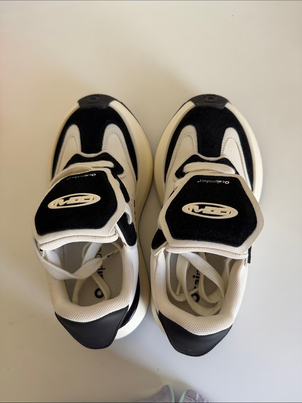 Black & White Women’s Chunky Athletic Sneakers